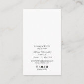 Carte de visite de l'élégant Cocker Spaniel Sage D (Dos)