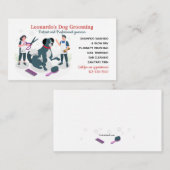 Carte de visite de l'élevage de chiens (Devant / Derrière)