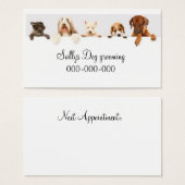 Carte de visite de l'élevage de chiens (Devant & derrière)