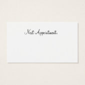 Carte de visite de l'élevage de chiens (Dos)