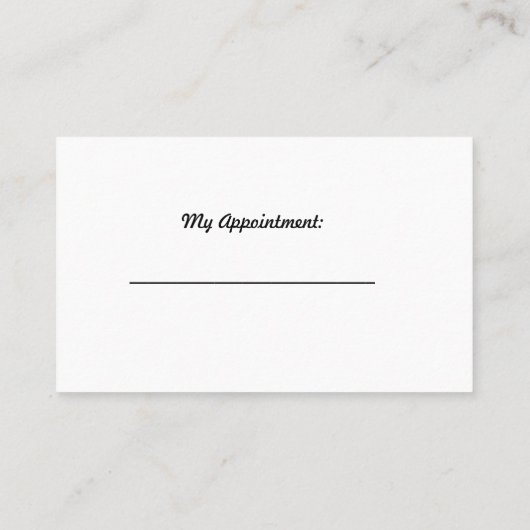 Carte de visite de l'élevage de chiens (Dos)