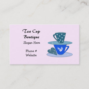Carte de visite de l'empilage des Teacups