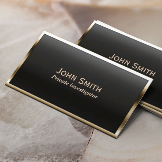 Carte de visite de l'enquêteur frontalier Gold