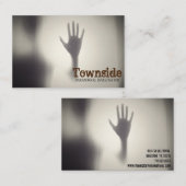 Carte de visite de l'enquêteur paranormal (Devant / Derrière)