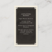 Carte de visite de l'enregistreur de Tarot Notaire (Dos)