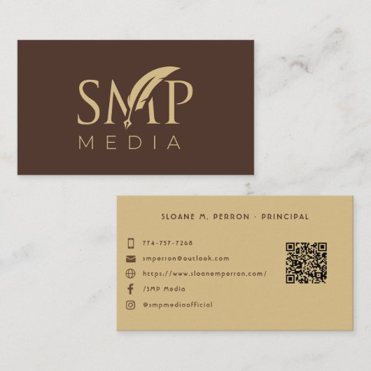 Carte de visite de l'enregistreur indépendant (Devant / Derrière)