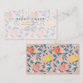 Carte de visite de l'enseignant de modèle floral P (Devant / Derrière)