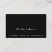 Carte de visite de l'enseignant de musique de pian (Dos)