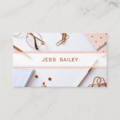 Carte de visite de l'enseignant du bureau (Devant)