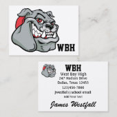 Carte de visite de l'enseignant - Voir inversion - (Devant / Derrière)