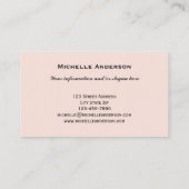 Carte de visite de l'enseignement enseignant (Dos)