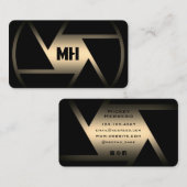 carte de visite de lentille de caméra Abstrait (Devant / Derrière)