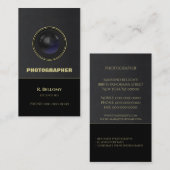 Carte de visite de lentilles de caméra (Devant / Derrière)