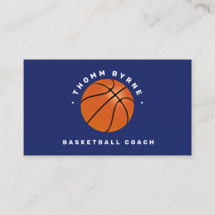 Carte de visite de l'entraîneur de basket-ball
