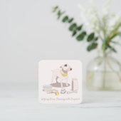 Carte de visite de l'entraîneur de chiens (Debout devant)