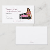 Carte de visite de l'entraîneur de conditionnement (Devant / Derrière)