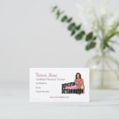 Carte de visite de l'entraîneur de conditionnement (Debout devant)