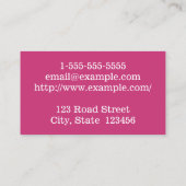 Carte de visite de l'entraîneur de fitness Barbell (Dos)