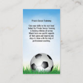 Carte de visite de l'entraîneur de football (Dos)