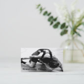 Carte de visite de l'entraîneur de lutte (Debout devant)