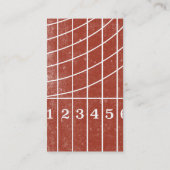 Carte de visite de l'entraîneur de piste (Dos)