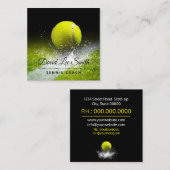 Carte de visite de l'entraîneur de tennis (Devant / Derrière)