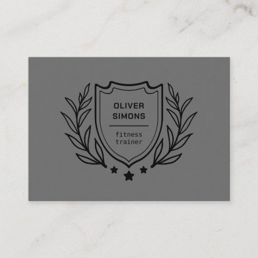 Carte de visite de l'entraîneur Fitness (Devant)