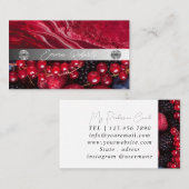 Carte de visite de l'entraîneur rose carreau en ma (Devant / Derrière)