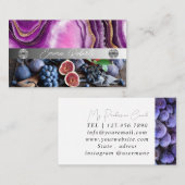 Carte de visite de l'entraîneur rose carreau en ma (Devant / Derrière)