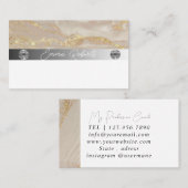 Carte de visite de l'entraîneur rose carreau en ma (Devant / Derrière)