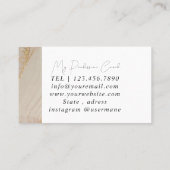 Carte de visite de l'entraîneur rose carreau en ma (Dos)