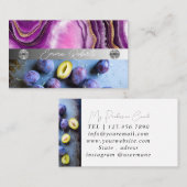 Carte de visite de l'entraîneur rose carreau en ma (Devant / Derrière)