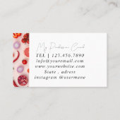 Carte de visite de l'entraîneur rose carreau en ma (Dos)