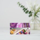 Carte de visite de l'entraîneur rose carreau en ma (Debout devant)