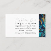 Carte de visite de l'entraîneur rose carreau en ma (Dos)