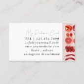 Carte de visite de l'entraîneur rose carreau en ma (Dos)