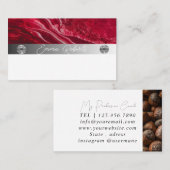 Carte de visite de l'entraîneur rose carreau en ma (Devant / Derrière)