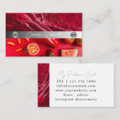 Carte de visite de l'entraîneur rose carreau en ma (Devant / Derrière)