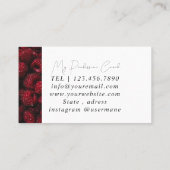 Carte de visite de l'entraîneur rose carreau en ma (Dos)