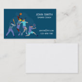 Carte de visite de l'entraîneur sportif (Devant / Derrière)