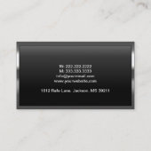 Carte de visite de l'entraîneur vocal de la fronti (Dos)