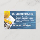 Carte de visite de l'entrepreneur (Devant)