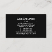 Carte de visite de l'entrepreneur Drywall (Dos)