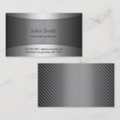 Carte de visite de l'entrepreneur en ciment métall (Devant / Derrière)