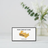 Carte de visite de l'entrepreneur en construction (Debout devant)