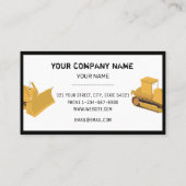 Carte de visite de l'entrepreneur en construction (Dos)