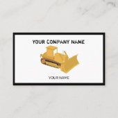 Carte de visite de l'entrepreneur en construction (Devant)