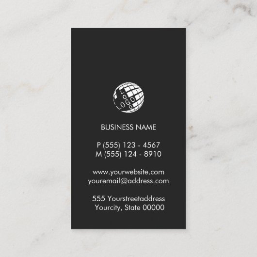 Carte de visite de l'entrepreneur en électricité (Dos)