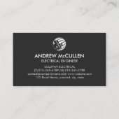 Carte de visite de l'entrepreneur en électricité (Dos)