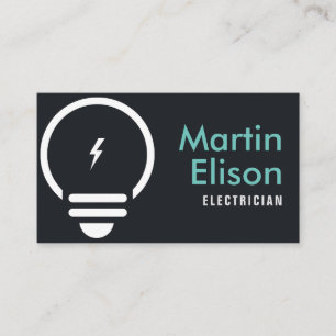 carte de visite de l'entrepreneur en électricité n